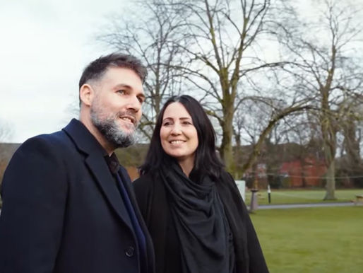 Beyza Kassem and her husband at Webb House Crewe