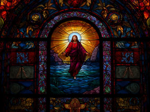 Jesus walking on water