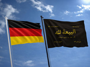 Germany flag and Divine Just State flag