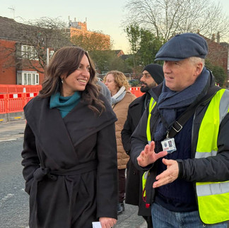 Cult member walks at White Ribbon day