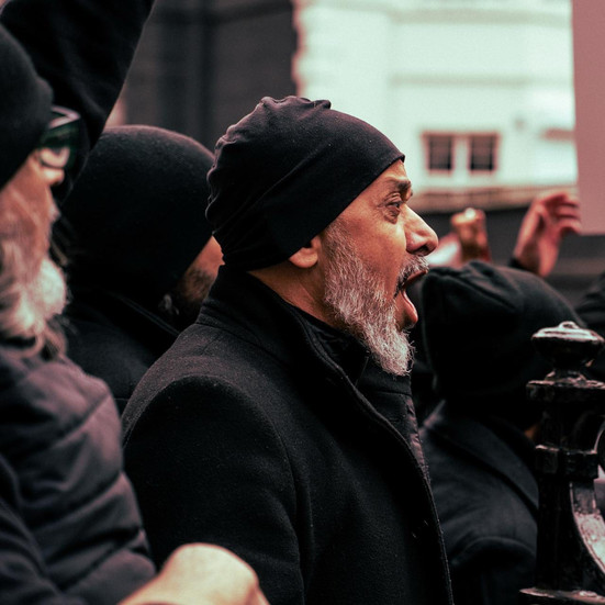 Believers protest outside Egyptian Embassy in the UK