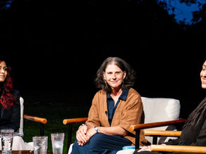 Holly folk at an interview at Webb House