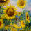 Thumbnail: Sunflowers & Finches