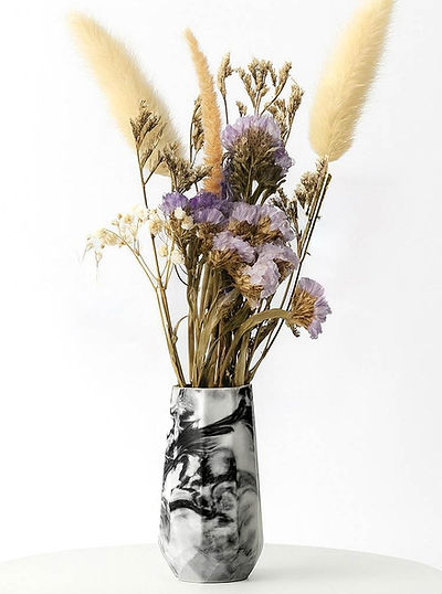 אגרטל לפרחים מיובשים בעבודת יד