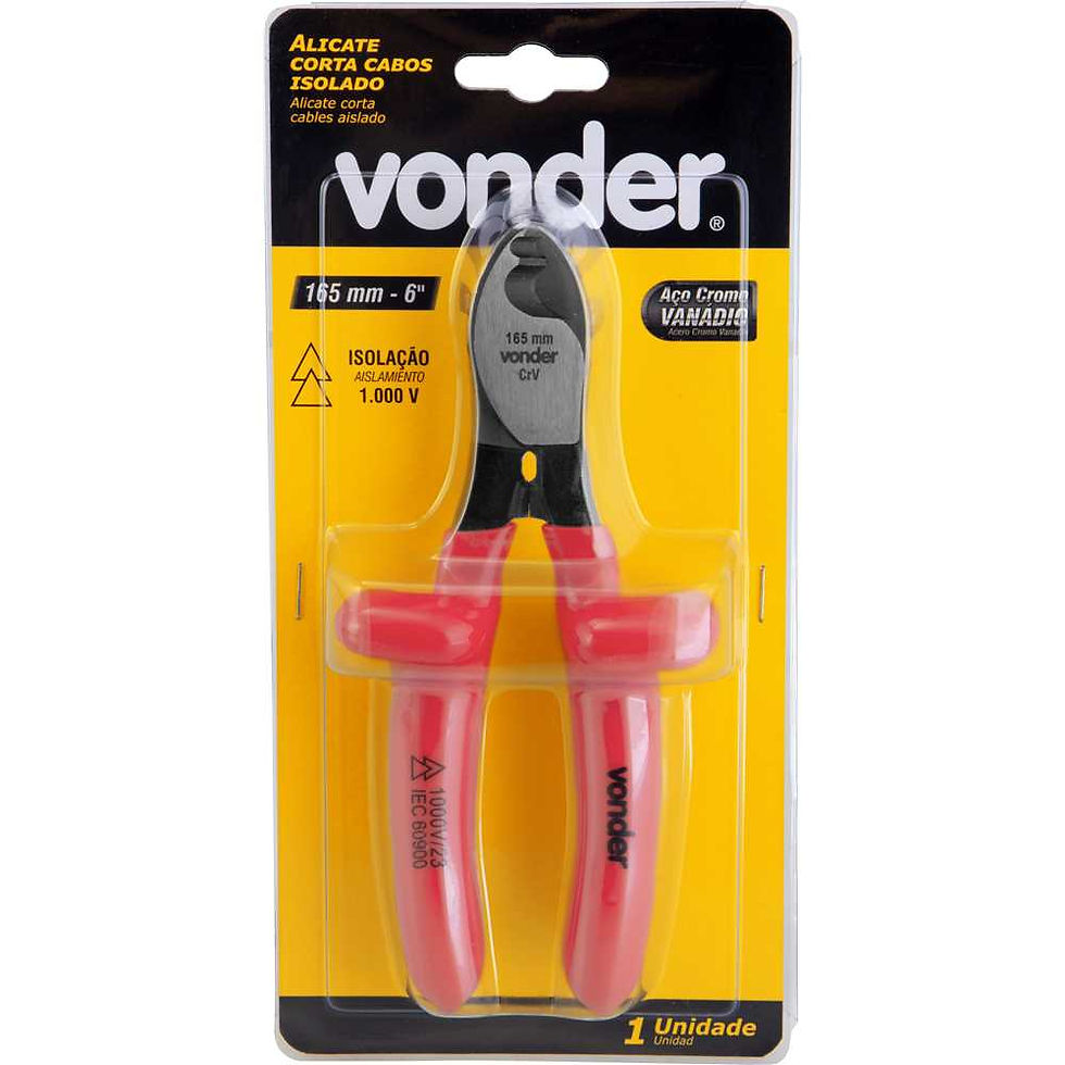 Miniatura: VONDER - Alicate corta cabos 6", com isolação até 1.000 V