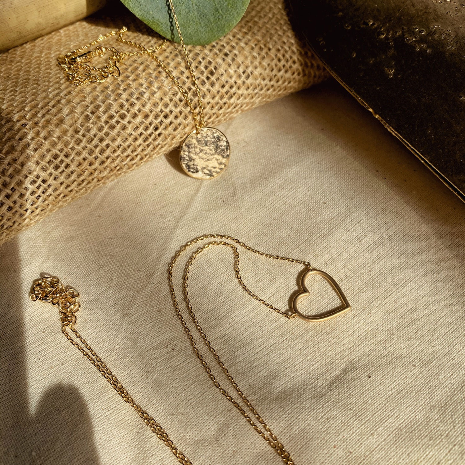 Hammered Coin Necklace 