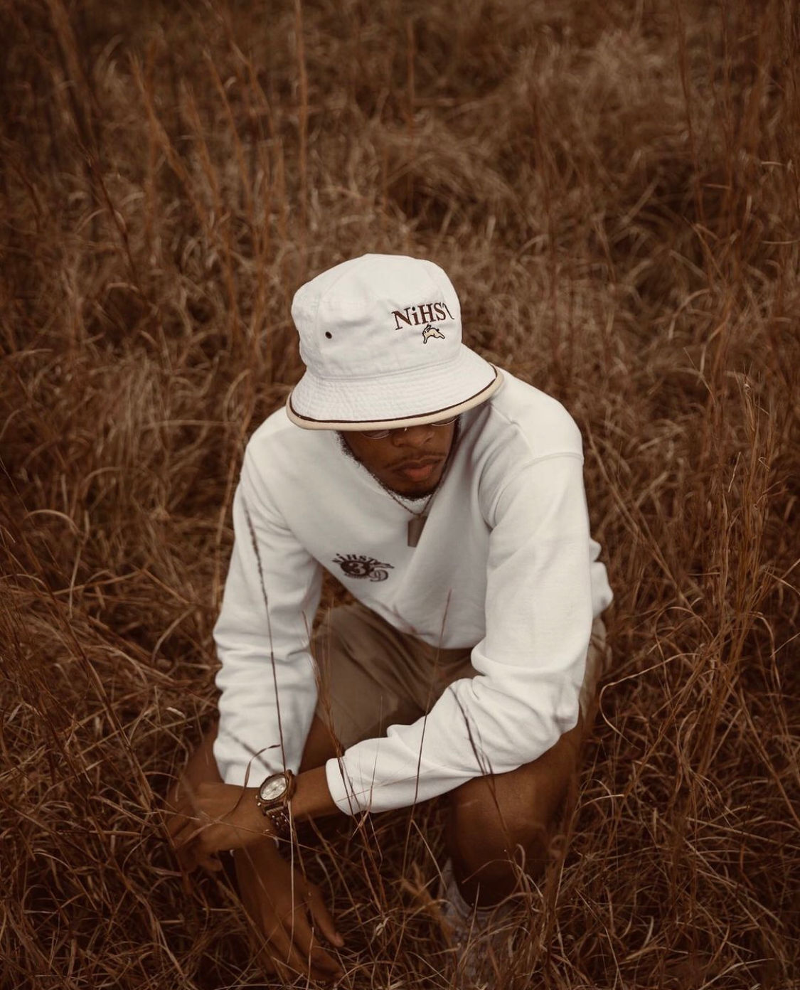 Nihst Bucket Hat "Brown Font"