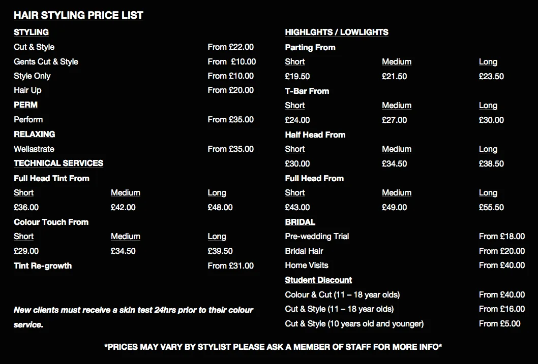 Vibe Hair Styling Hairdressing Salon Dunfermline