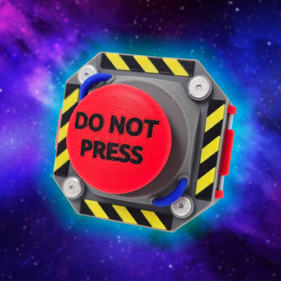 Thumbnail: 3D Printed "DO NOT PRESS" Button – Clicky Desk Toy