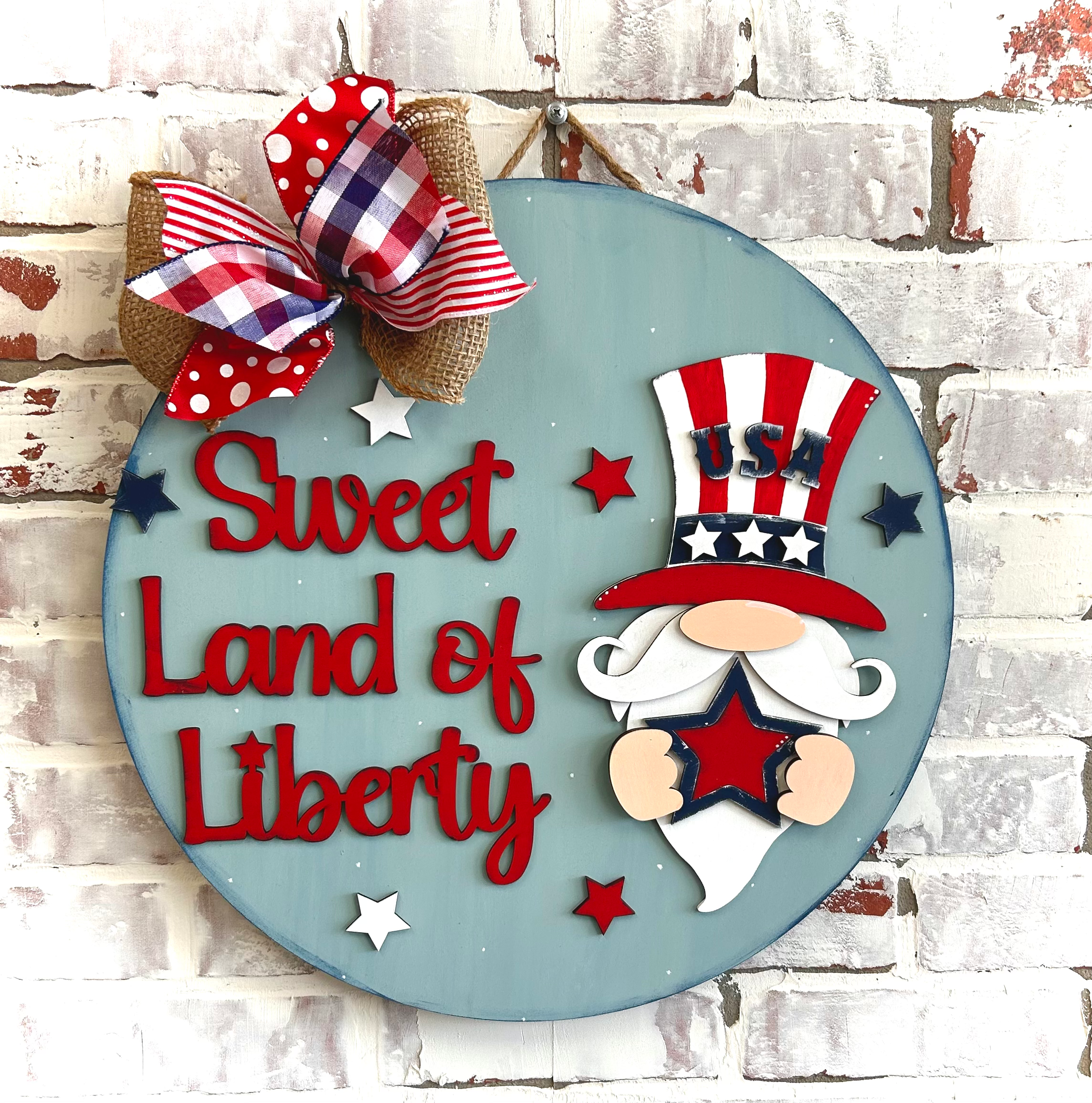 Sweet Land of Liberty DIY Doorhanger Kit