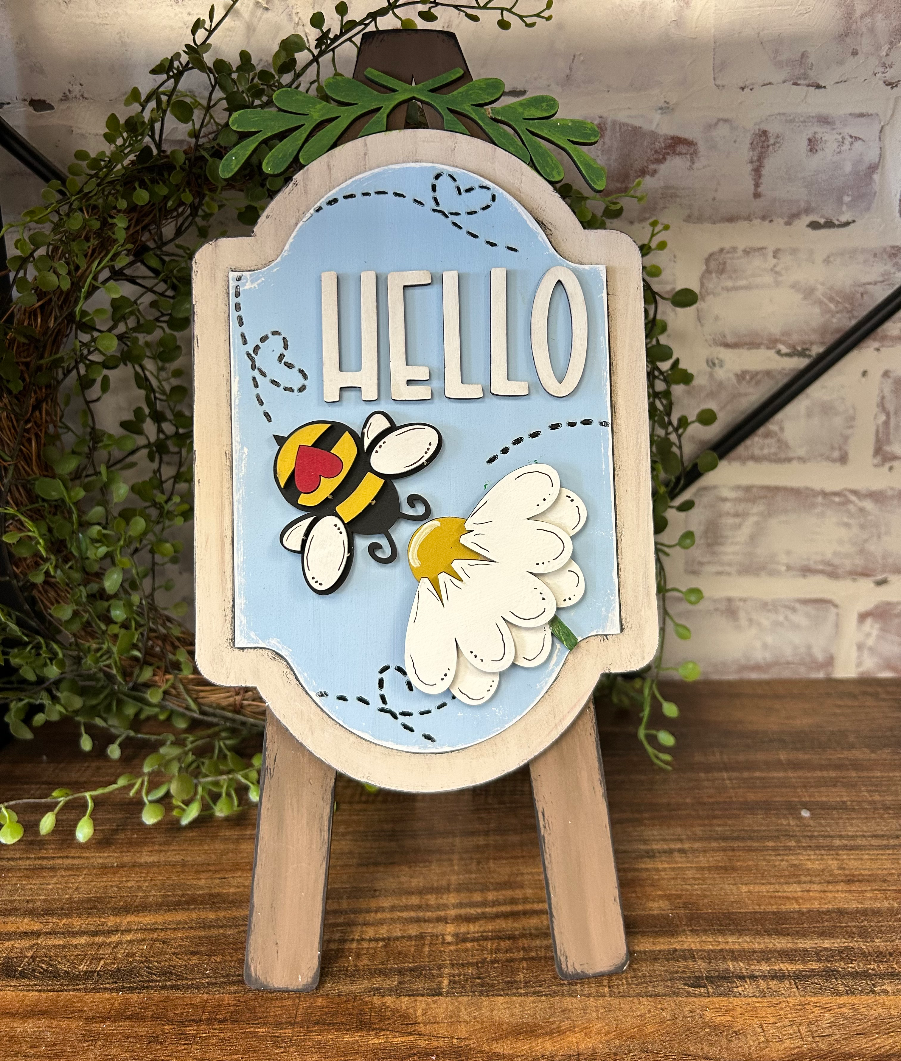  Interchangeable Easel Hello Bee PLATE only DIY kit