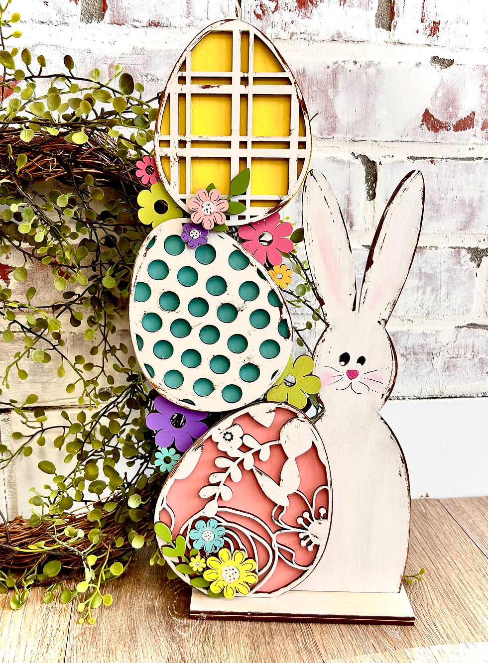 Stacked Eggs and Bunny DIY kit