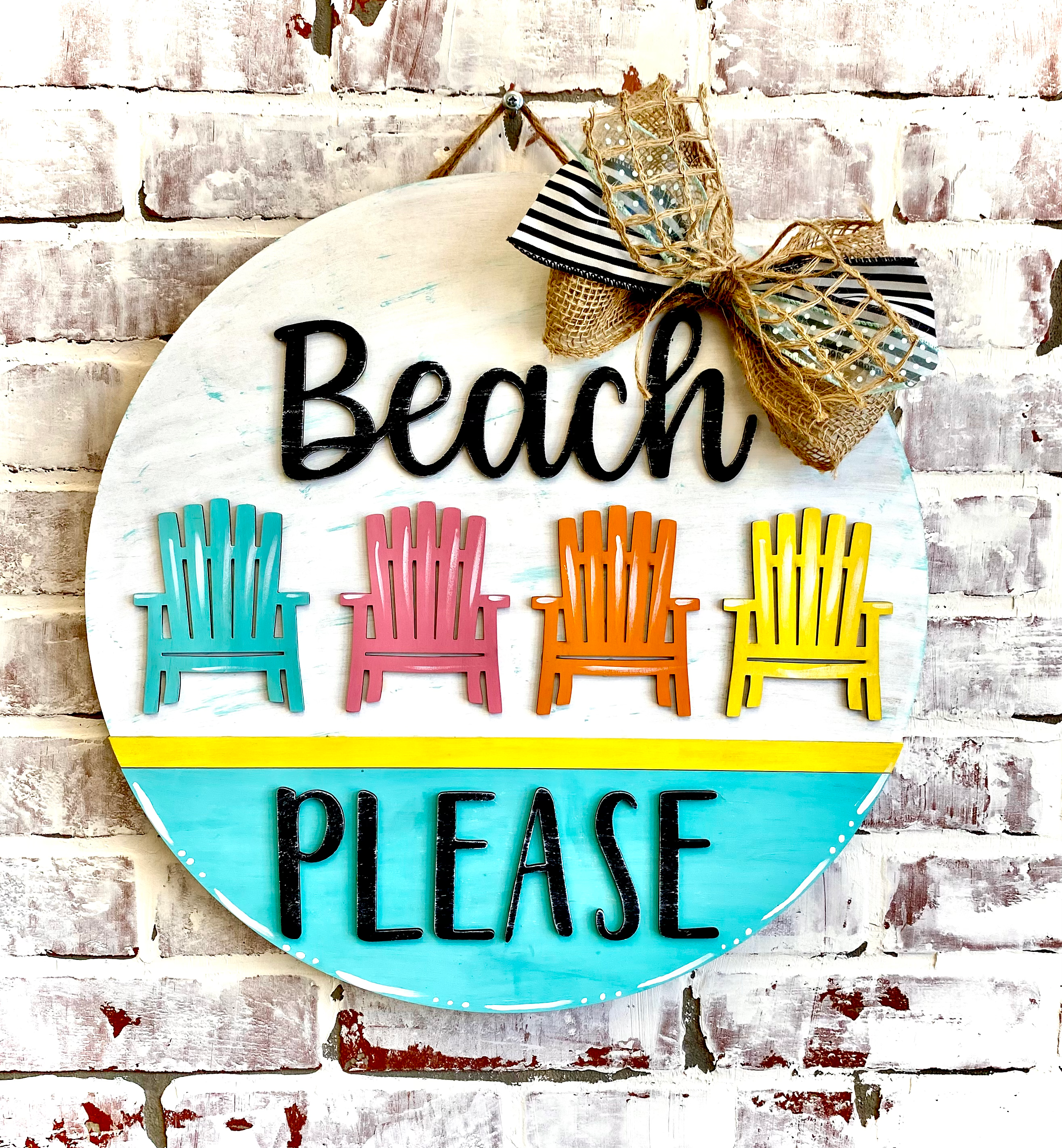 Beach Please Summer DIY Door Hanger kit