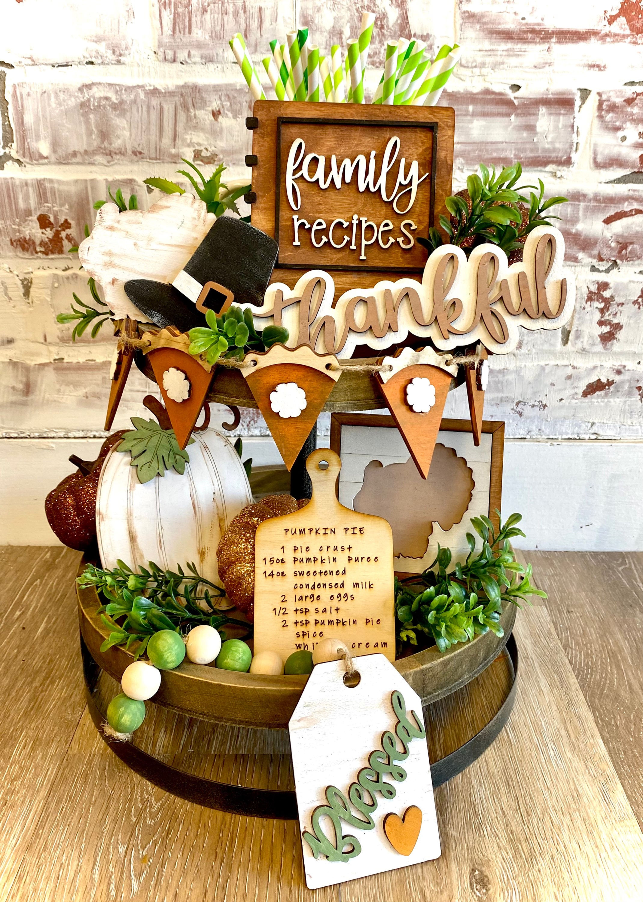 Thanksgiving DIY Tiered Tray Kit