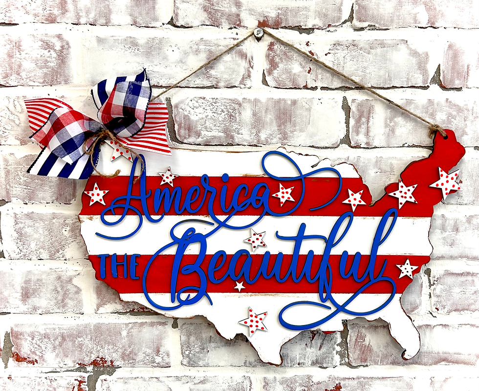 America The Beautiful Sign DIY kit