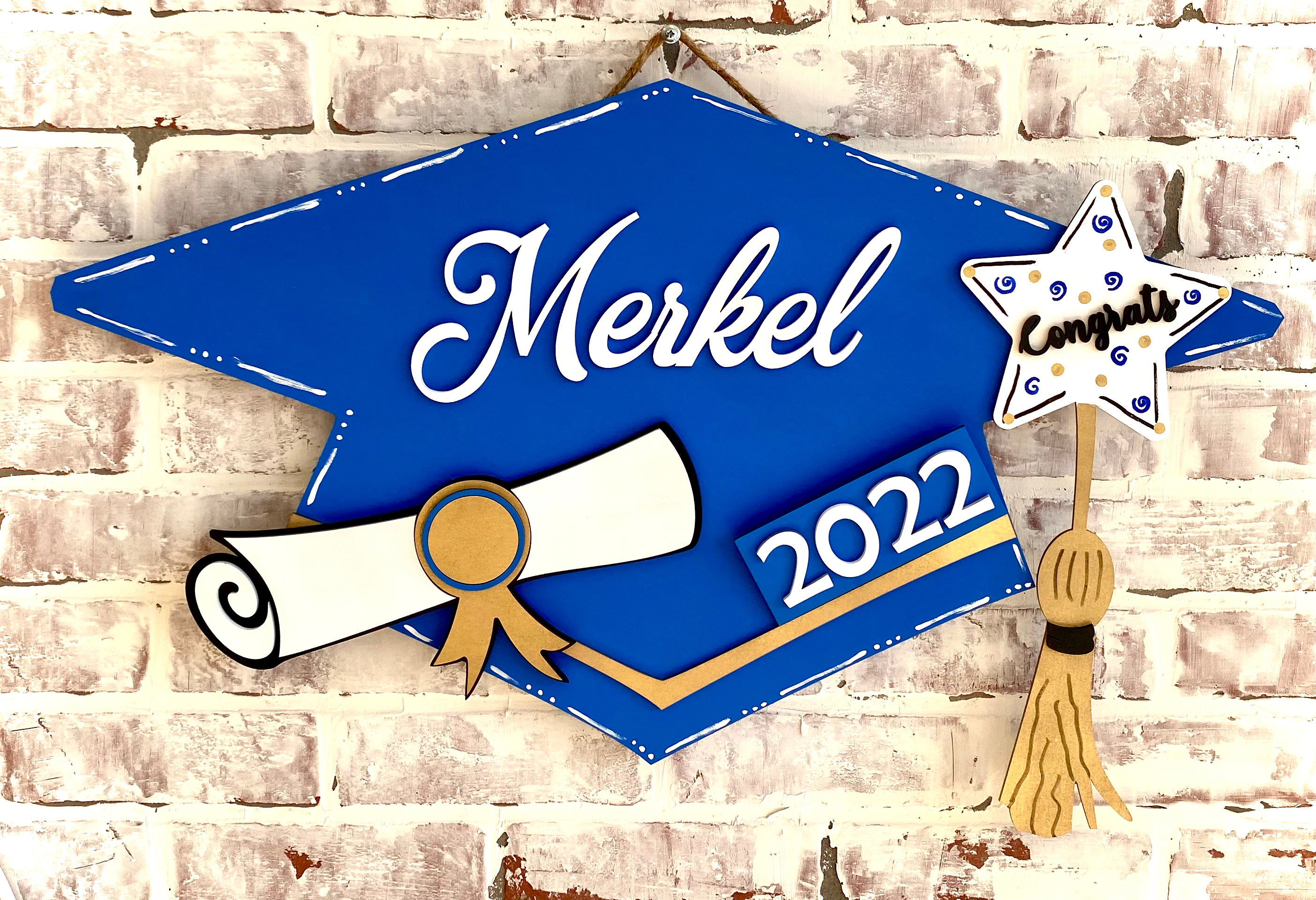 Graduation Hat DIY Doorhanger Kit