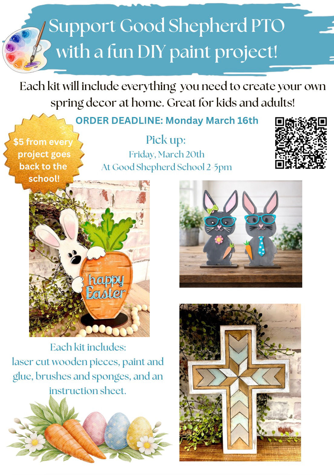 Good Shepherd PTO Spring Paint Fundraiser 