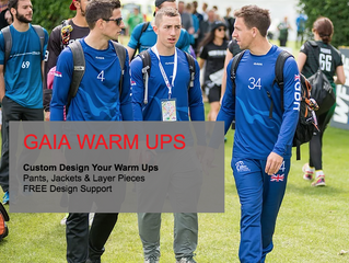 GAIA Warm Up Pants, Jackets and Layer Pieces.