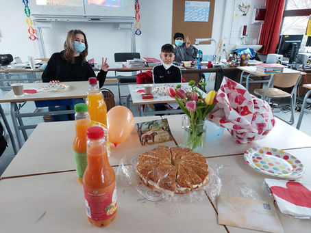 Abschiedsfeier für einen Mitschüler in der Klasse 7aG