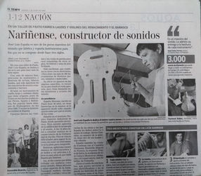 Nariñense, constructor de sonidos