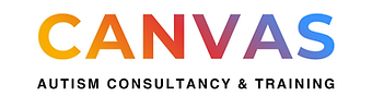 The logo which says "Canvas Autism Consultancy and Training"