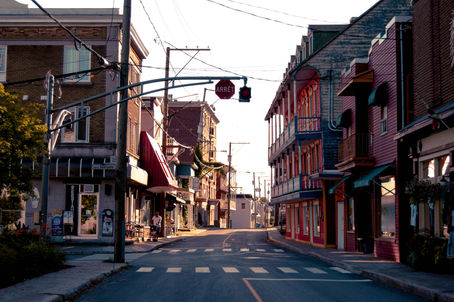 The streets of La Côte-de-Beaupré, Canada