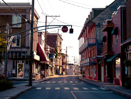 The streets of La Côte-de-Beaupré, Canada