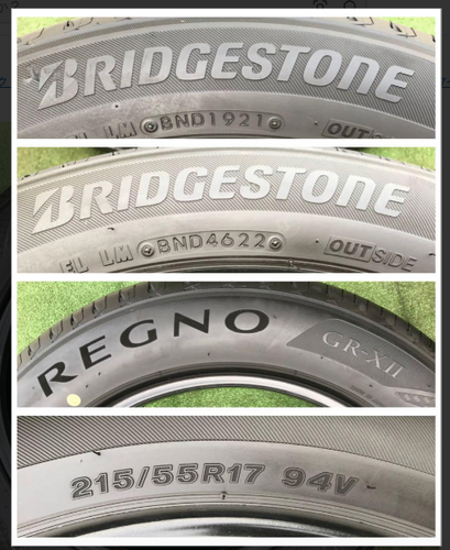 215/55 R17, BRIDGESTONE REGNO GR-XII | My Site