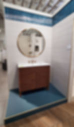 Homey Stripes White and Blue