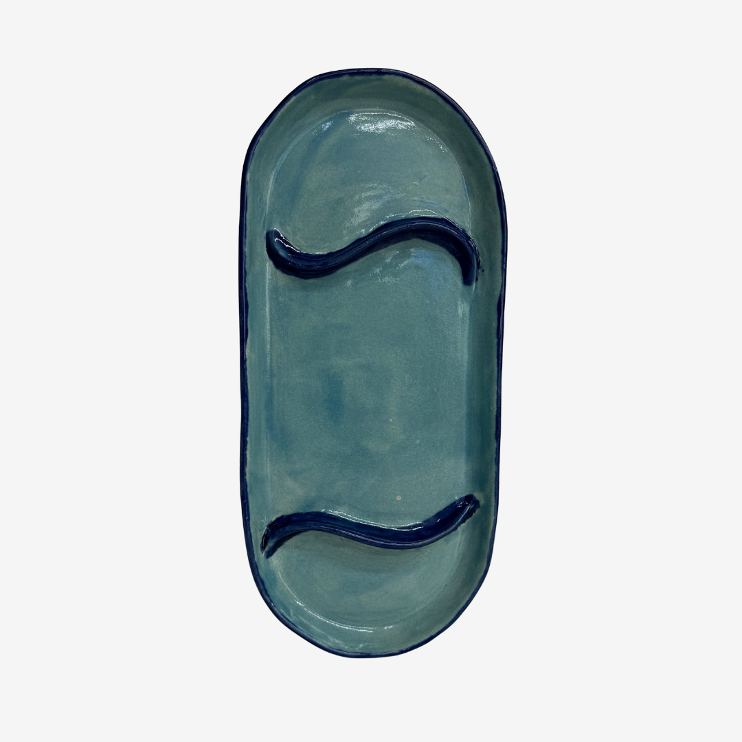 Prato ondas com divisórias