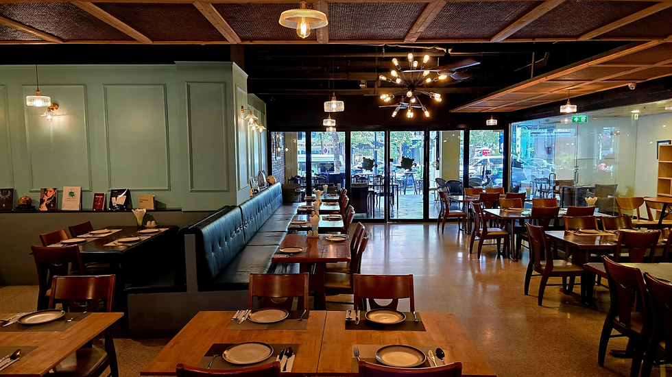 Nadimos Lebanese restaurant on Sukhumvit 24, Bangkok with warm interior