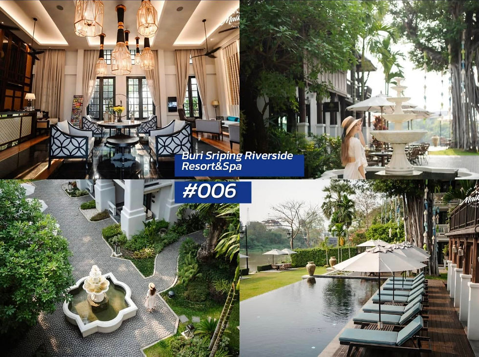 Buri Sriping Riverside Resort & Spa รีสอร์ทริมแม่น้ำปิง เชียงใหม่ บรรยากาศสงบ ร่มรื่น เหมาะกับการเที่ยวเชียงใหม่แบบขับรถเอง