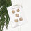 Thumbnail: 5x Painted Wooden Buttons - White Bunny