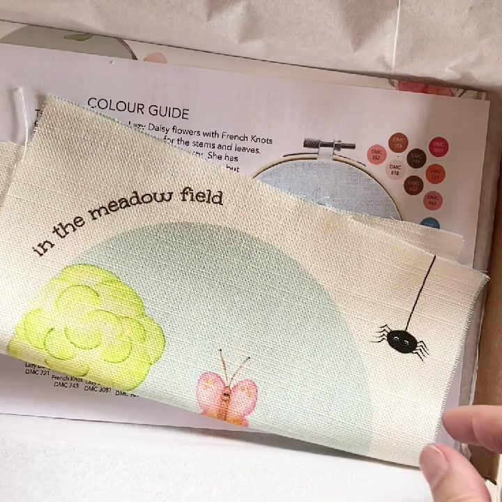 Thumbnail: Meadow Field - Betty Butterfly Embroidery Kit