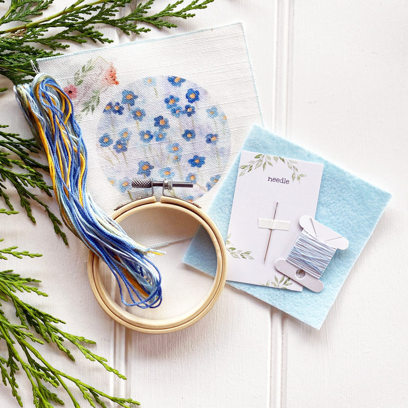 Thumbnail: Forget-me-not Embroidery Kit