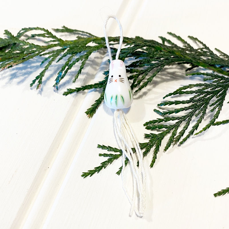 Thumbnail: Tiny Hanging Ceramic Bunny Decorations