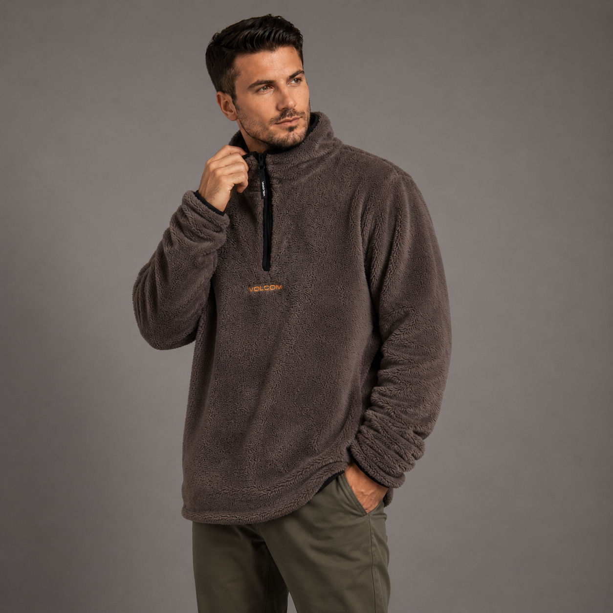 Fleece Volcom Marrom