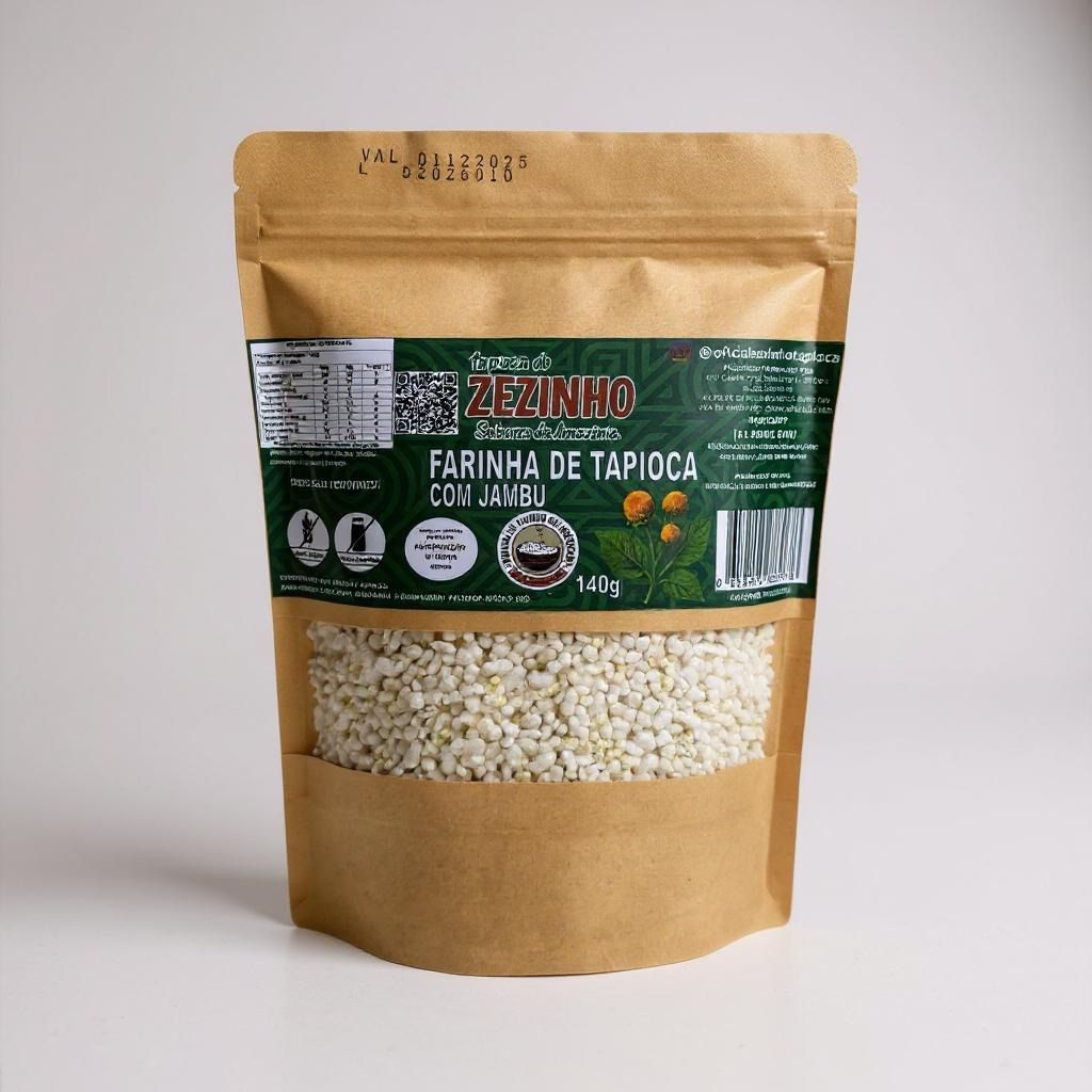 Farinha de Tapioca com Jambu 140g Tapioca do Zezinho