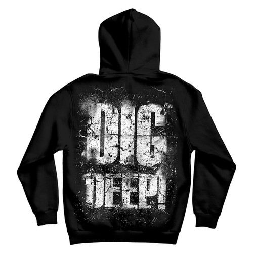 フラー!   Tell God I'm Here (Exp) (Dig) DIG DEEP Zip Hoodie | BORN 2 BLEED