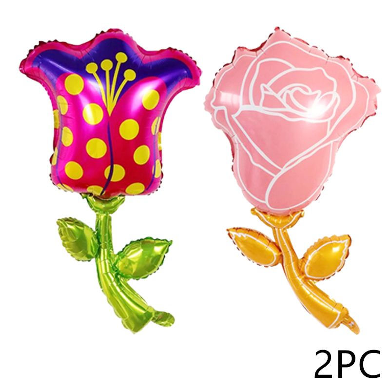 Thumbnail: 5PC Sunflower Daisy Rose Tulip Helium Foil Balloons Theme Party Decoration (2)