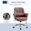 Thumbnail: Microfibre Office Chair Desk Chair with Swivel Wheels Tilt Function, Red