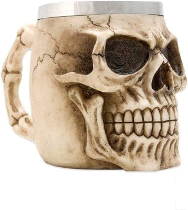 Thumbnail: Skull Mug Beer Tankard 3D Skeleton Goblet Creative Resin Coffee Mug Cup Stainles