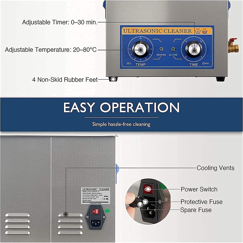 Thumbnail: 2021 New Ultrasonic Cleaner with Heater and Timer 2L- 10L Industrial Ultrasonic