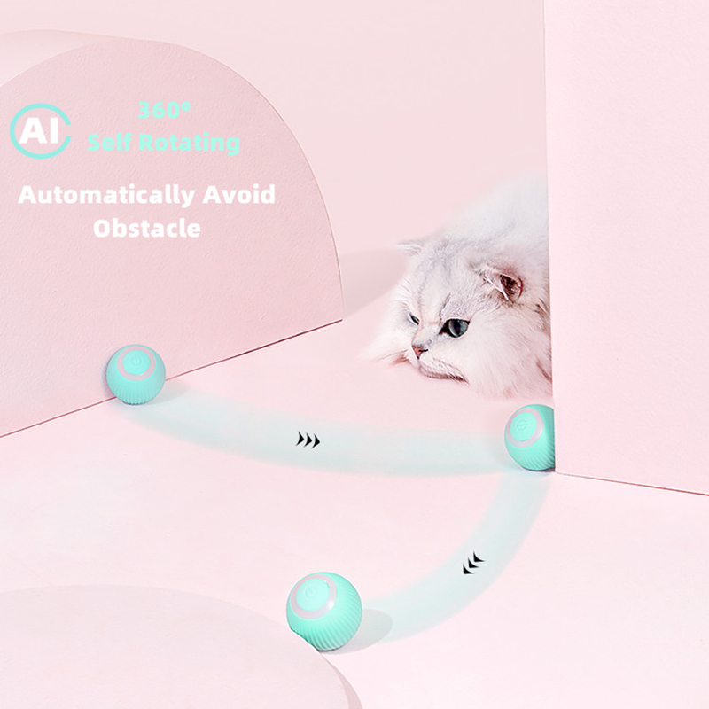 Thumbnail: Electric Cat Ball Toys Automatic Rolling Smart Cat Toys Interactive for Cats