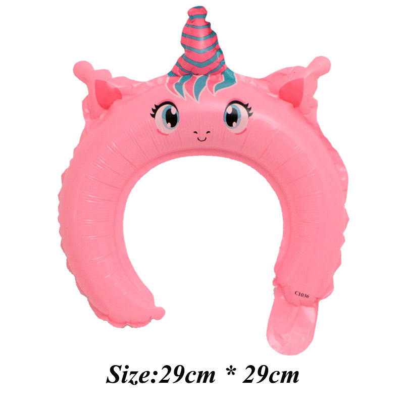 Thumbnail: 20pcs Pink Foil Balloons – Cute Rabbit & Bear Cartoon Designs
