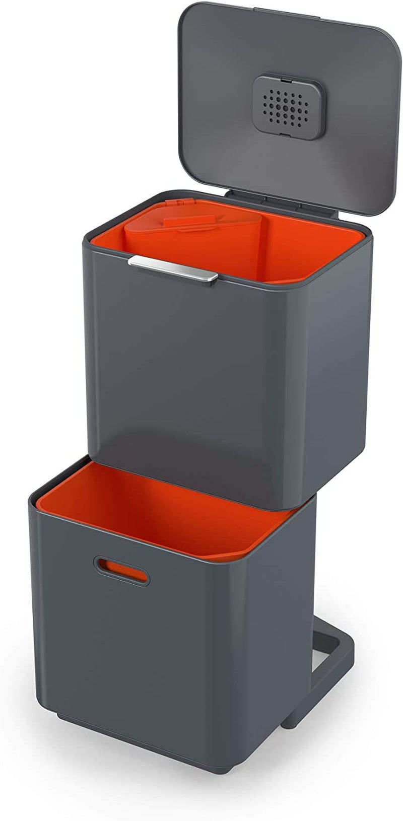 Thumbnail: Totem Max 60 Litre Waste Separation and Recycling Kitchen Bin unit, Carbon Black