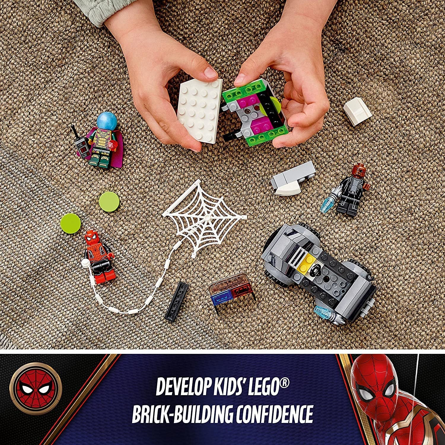 76184 Marvel Spider-Man vs. Mysterio’s Drone Attack Superhero Building Set wit
