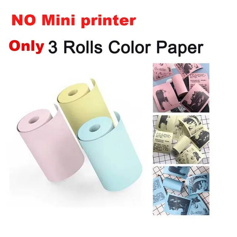 Thumbnail: Portable Wireless BT Thermal Printer with 1 Rolls Printing Paper 1200Mah Battery