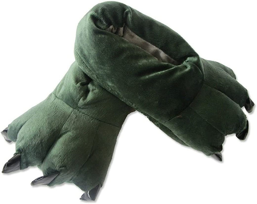 Thumbnail: MizHome Unisex Soft Paw Claw Home Slippers Animal Costume Shoes