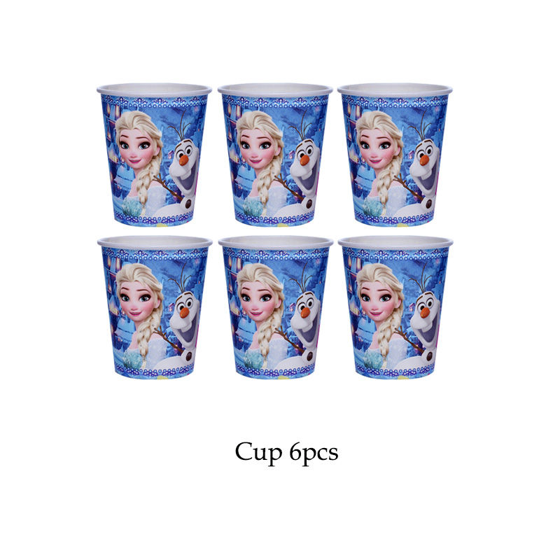 Thumbnail: Disney Frozen Anna Elsa Princess Party Disposable Plates Decor